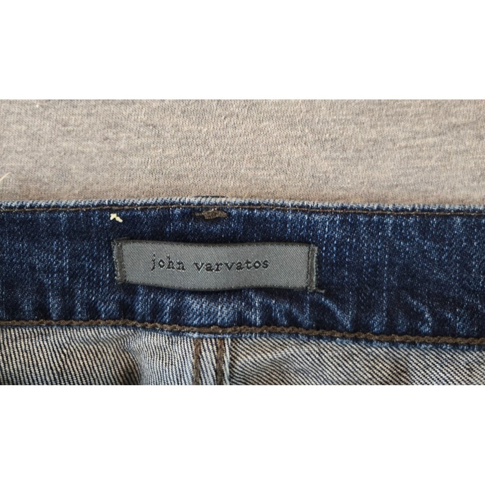 John Varvatos Jeans Mens 30x30 Blue JV 702 Slim Fit Denim Dark Wash 5-Pocket - Picture 3 of 13